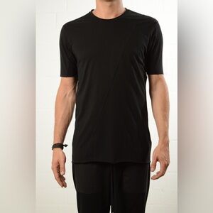 thom/krom Black Asymmetrical Seam T-Shirt – Style M TS 301 – Men’s L